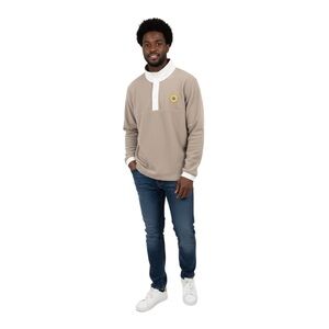 Adidas Tan and‎ White Long Sleeve Shirt